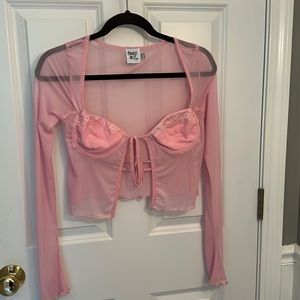 Princess Polly Long Sleeve Crop Top
